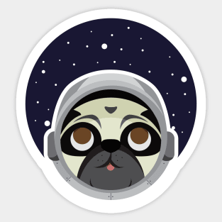 Astro pug Sticker